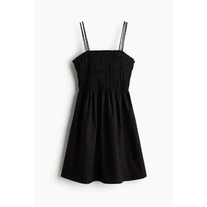 H&M Ladies Smocked-Bodice Cotton Dress XL
